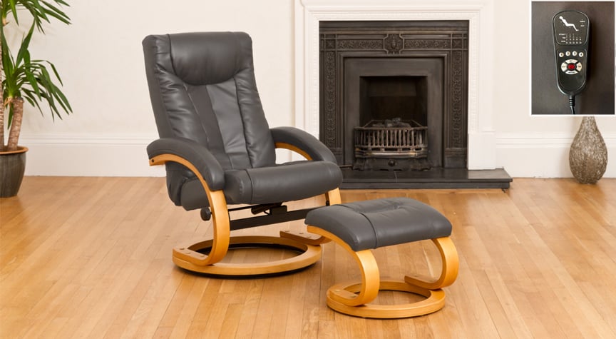 Blenheim Swivel Recliner With Massage And Heat