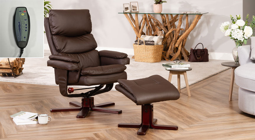 Christow Swivel Recliner with Massage and Heat