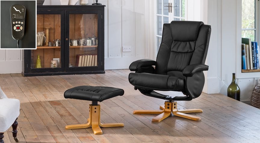 Haddenham Swivel Recliner With Massage And Heat