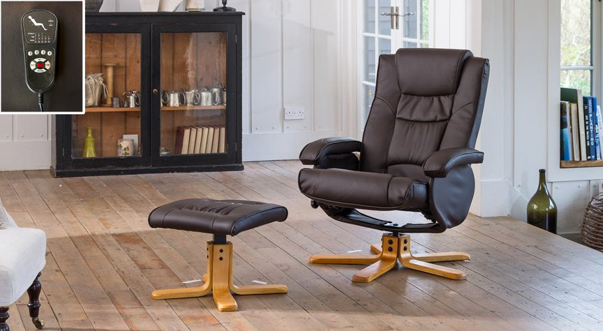 Haddenham Swivel Recliner With Massage And Heat