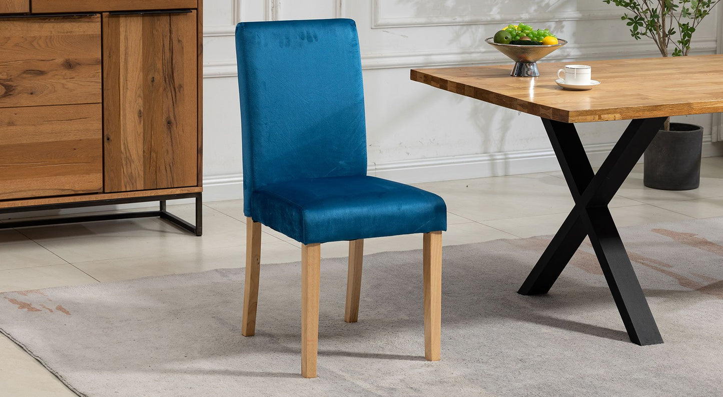 Maiolo Velvet Pair Of Dining Chairs