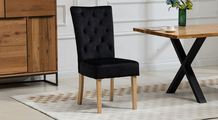 Pienza Velvet Pair Of Dining Chairs