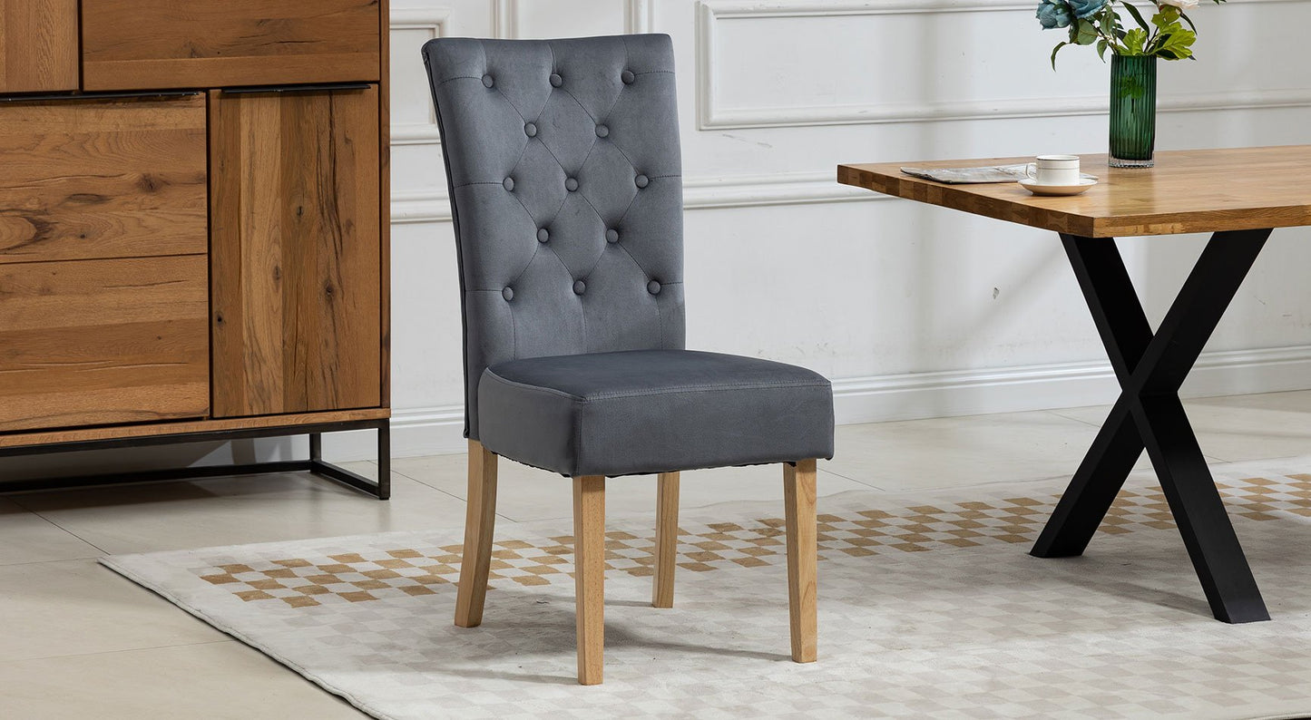 Pienza Velvet Pair Of Dining Chairs