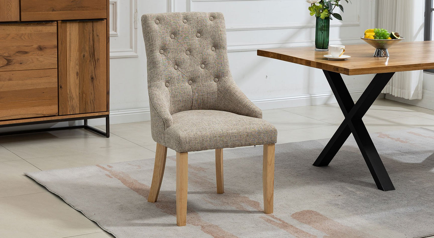 Ravenna Fabric Pair Of Dining Chairs