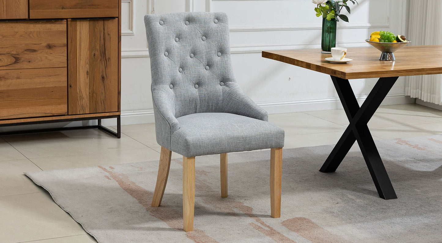 Ravenna Fabric Pair Of Dining Chairs