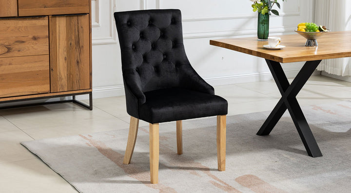 Ravenna Velvet Pair Of Dining Chairs