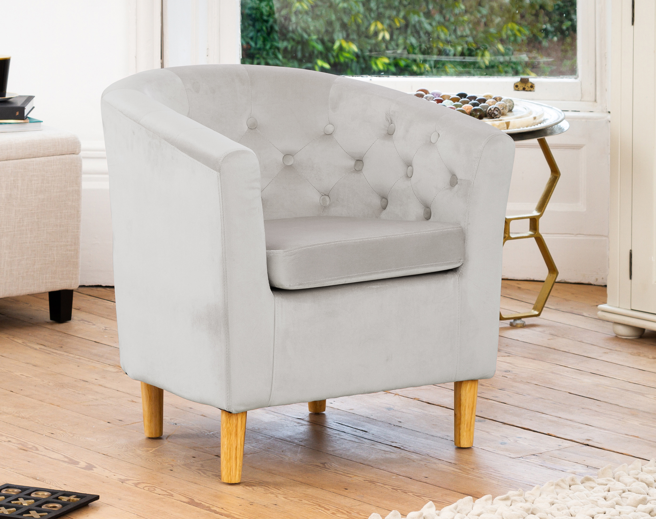 Silver 2024 tub chair