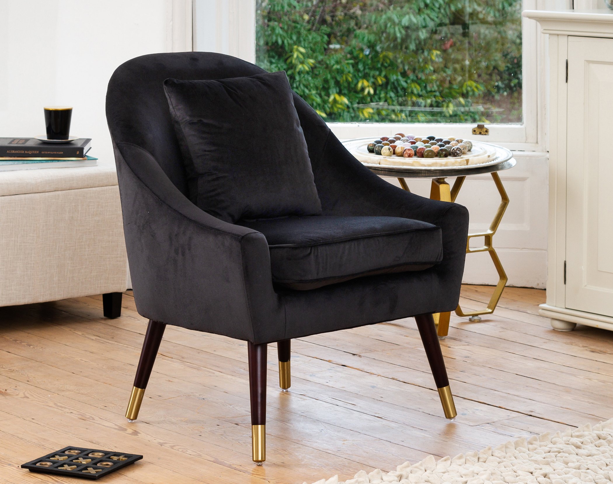 Hardy accent chair black at The Sofa Company