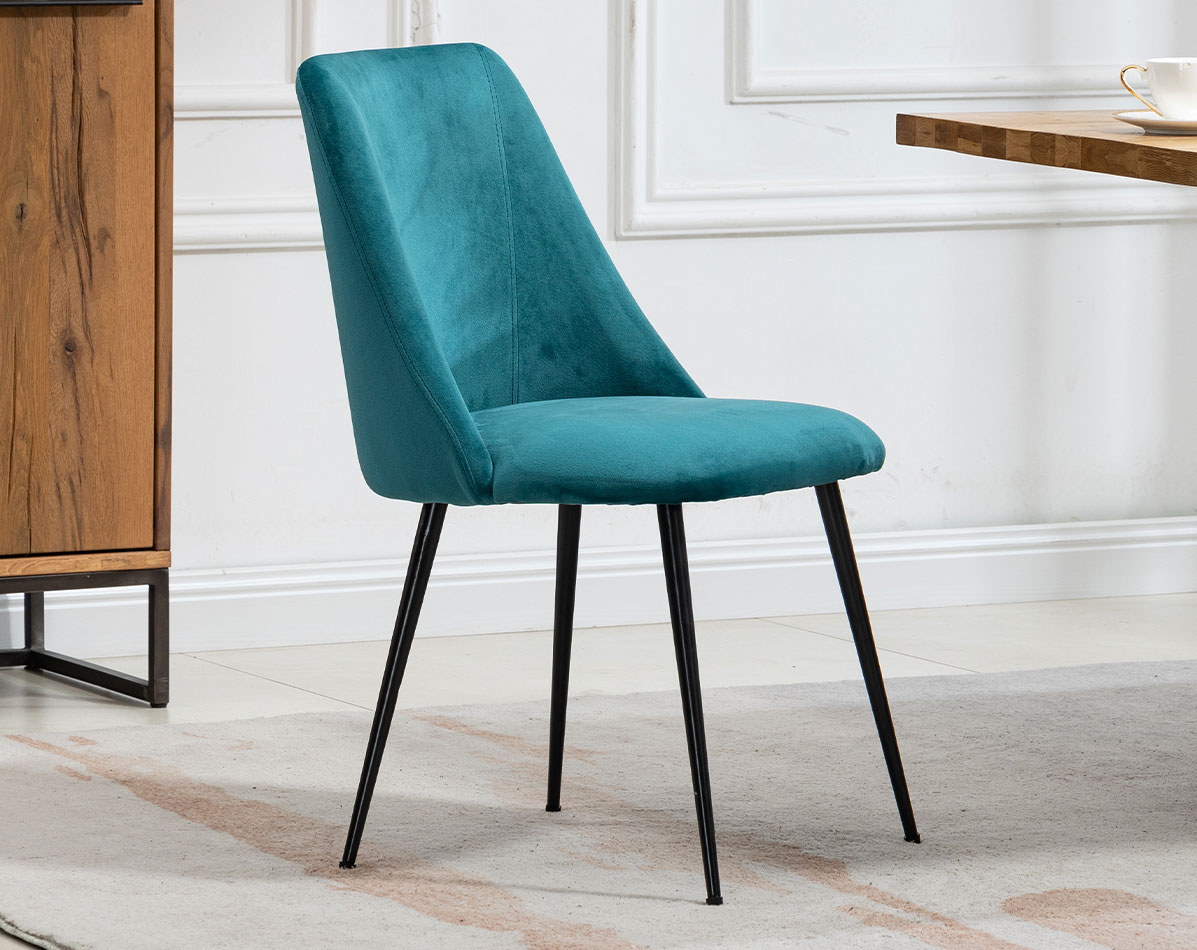 Teal parsons chairs hot sale